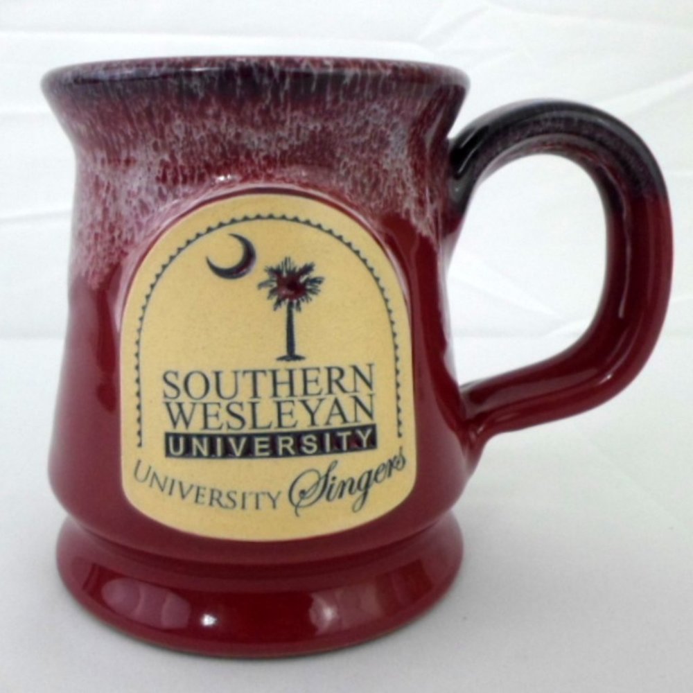 Deneen Pottery Hand Thrown Coffee Mug Southern Wesleyan University Singers